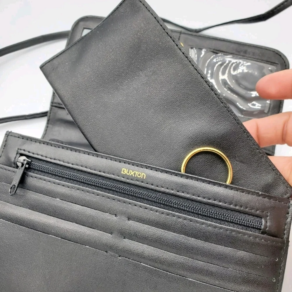 Vintage Buxton Black Crossbody Bag - Picture 6 of 8